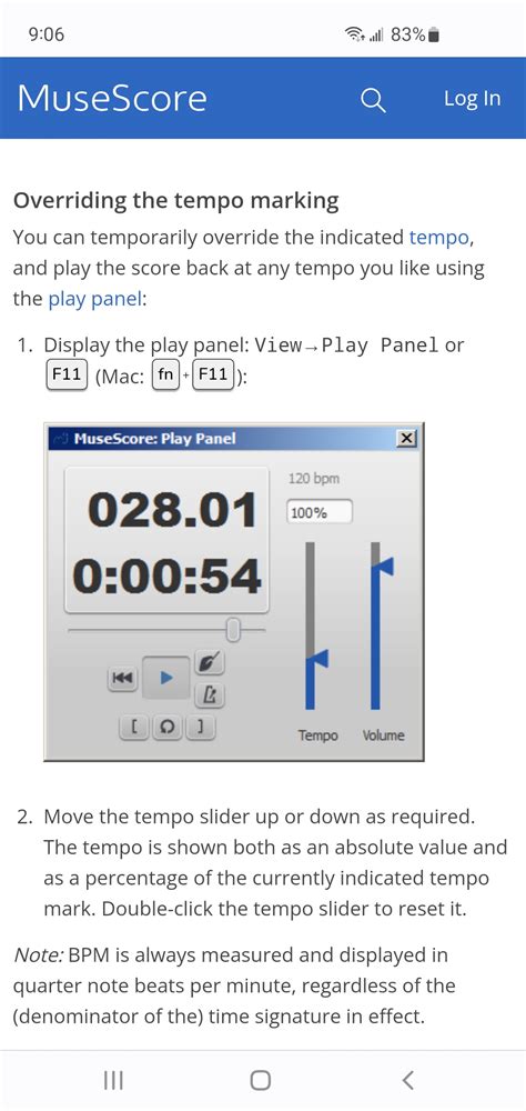 musescore change tempo|musescore change tempo setting.